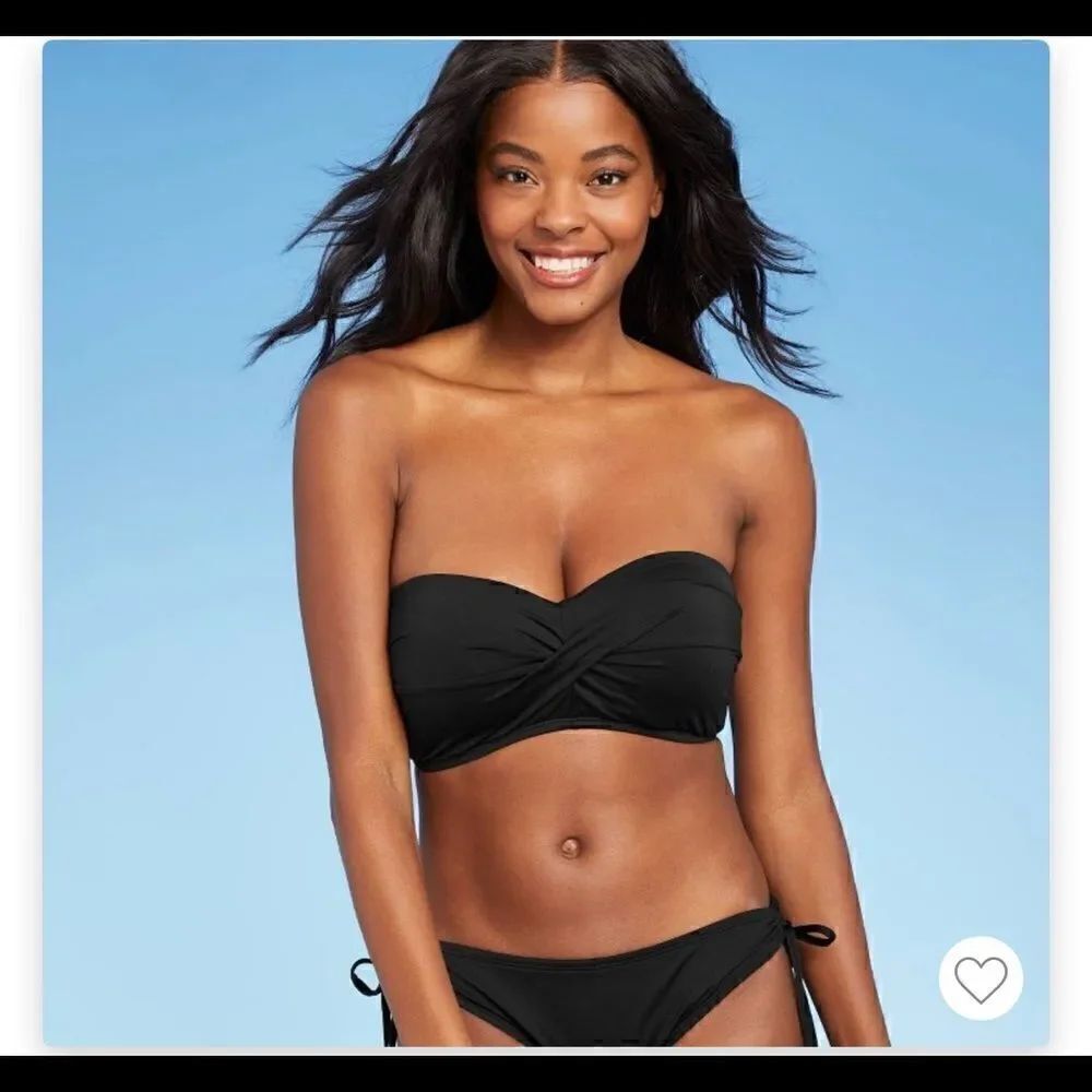 Kona Sol NEW bandeau bikini TOP Removable straps 16W & 18W